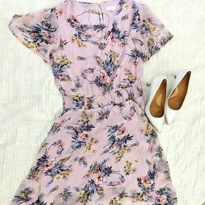 High low flower dress